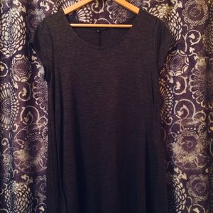 Dark Grey Swing T-shirt Dress